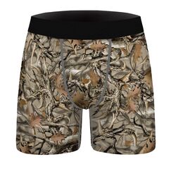 Aueyan, Lustige Unterwäsche für Herren, Lustige Boxershorts, Camouflage, Kühlende Unterwäsche, Boxershorts für Sommer, Weihnachten, Valentinstag, Weiche Shorts, Atmungsaktiv, mit Design, XXL