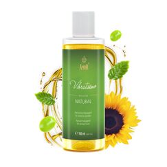 Vibratissimo Natural 100 ml Massageöl - Sanfte Pflege mit Natürlichen Inhaltsstoffen - Hautfreundlich, Gleitöl, Liebesöl