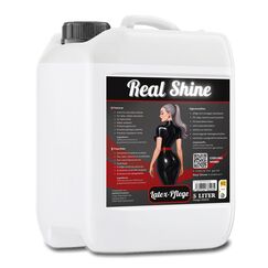 Optimal Products Latexpflege REALSHINE Silikonöl 5l Kanister I dermatologisch getestetes Öl für Latex I professionelle Gummipflege & ergiebige Anziehhilfe I geruchslose Latexpflege für Hochglanz-Optik