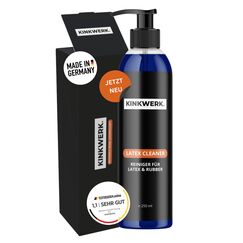KINKWERK Latex Cleaner 250ml mit Pumpe | Spezialwaschmittel für Latex- und Rubberkleidung | Latex Waschmittel Pflege Reiniger für Gummi-, Latex-, Rubber-Kleidung | Geruchsneutral (250 ml)