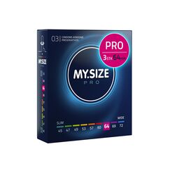 MY.SIZE PRO Kondom Größe 6, 64mm, 3 Stück - Die neue Generation MY.SIZE Kondome