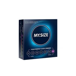 MY.SIZE Classic Kondome Größe 7 | 69 mm Breite | 3 Stück Probierpackung | Premium extra dünn | gefühlsecht hauchzart | dünne 0,07 mm Wandstärke