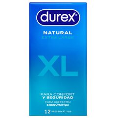 Durex NATURAL XL UDS Kondome, Transparent, 12 stück