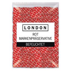 LONDON Kondome mit Erdbeeraroma Rot 04135850000