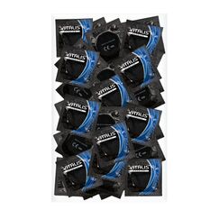 Vitalis Premium Delay & Cooling Effekt - kalte Kondome mit Kühl-Effekt - sanfte Aktverlängerung, erfrischend prickelnde Gefühle, zuverlässige Sicherheit - 1 x 100 Stück