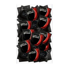 VITALIS 100 Kondome Pack mit ErdbeerAroma | Nennbreite 53 mm | Gefühlsechte farbige Kondome | 100 Premium aromatisiert mit ErdbeerDuft | Hauchzarte Kondome Für Männer