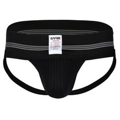 GYM Herren 7,6 cm breites Band, klassischer athletischer Supporter, Schwarz, XXX-Large