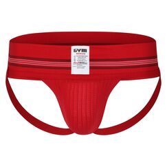 GYM Herren klassischer Sport-Slip mit 7,6 cm breitem Band, Rot/Ausflug, einfarbig (Getaway Solids), Small