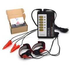 ZTHBYSB Elektrische Schock Nippel Klemmen Brust Massager BDSM Bondage E-Stim Klitoris Clips Elektrostimulation Penis Hoden Ring Reizstromgerät Set Folter Fetisch Sexspielzeug für Paare