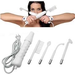 Sexuelle Elektrostimulation Massagestab Set mit 4 Zubehör, Elektroschock/E- stim for Sie und ihn Klitoris/G punkt/Penis/Eichel/Anal/Nippel/Brust/Pussy, Erotik BDSM Masturbation Sex- Spielzeug for Pa