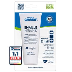 Cramer Emaille Keramik Badreiniger 100 ml (Email-Star) - säurefreier Intensivreiniger für Badewanne, Dusche, Waschbecken - besonders schonender und wirkungsvoller Spezialreiniger für Küche & Bad