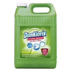 Dan Klorix Hygiene-Reiniger Grüne Frische mit Chlor 5L - Reiniger für Haus & Garten, hochwirksam gegen Bakterien, Viren, Keime & Schimmelpilze