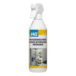 HG Hygienischer Kühlschrank-Reiniger, ein schnell trocknender und frisch riechender Kühlschrankreiniger für eine schnelle, streifenfreie und hygienisch gründliche Reinigung - 500 ml