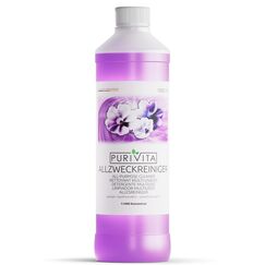 PURIVITA® Allzweckreiniger Konzentrat [1L] - Universalreiniger mit frischem Blumenduft - Kaltreiniger - Allesreiniger - Multifunktionsreiniger - Kraftreiniger - Bodenreiniger Flüssig - Putzmittel
