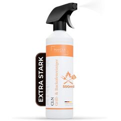 PureCLN Backofenreiniger und Grillreiniger 500ml, Backofenspray ohne Geruch, Ofenreiniger Backofenreiniger extra stark gegen hartnäckige Verkrustungen, Oven Cleaner für Ofen, Herdplatte, Grill