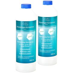 Sichler Haushaltsgeräte Fensterputzkonzentrat: Glasreiniger-Konzentrat, 2x 500 ml, für bis zu 11 Liter Reiniger (Fensterputzmittel, Fensterreiniger Konzentrat, Fensterputzroboter Reinigungsmittel)