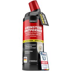 PRINOX Urinsteinentferner EXTRA STARK 1000ml - Profi Urinstein & Kalkentferner Konzentrat - Extrem kraftvoller Urinsteinlöser & WC Reiniger mit Schräghals