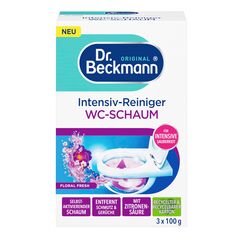 Dr. Beckmann Intensiv - Reiniger Wc-Schaum | Selbstaktivierender Schaum 3x 100 g | Floral Fresh