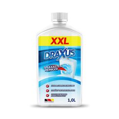 DRAXUS Spülkasten Reiniger in der XXL Flasche (1,0L) I Extra starker Spülkasten Entkalker I Entfernt Kalk und Ablagerungen gründlich