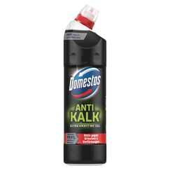 Domestos Anti Kalk Ultra Kraft WC Gel Reinigungsmittel gegen Urinstein und Verfärbungen für eine effektive WC Reinigung 750 ml