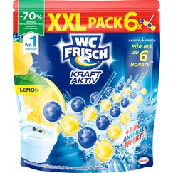 WC FRISCH Kraft Aktiv Duftspüler Lemon 6x50g
