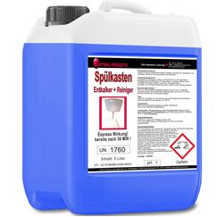 Optimal Products 5 Liter Spülkasten Entkalker mit Express-Wirkung nach 30 Minuten, 2 in 1 - Löst Kalk und reinigt den WC-Spülkasten