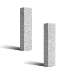 VACUBXBY 2 Stück Bimsstein Reiniger Bürsten Grill Bimsstein Blöcke, Pumice Stone Toilet bei hartnäckigem Urinstein & Kalk, Reinigungsblock für Küche Backofen Dusche Bad Waschbecken(Grau)