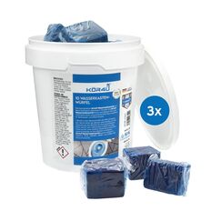 kör4u Wasserkastenwürfel – 30 blaue WC-Tabs, frisch, selbstaktive Reinigung gegen Kalk & Ablagerungen, umweltfreundlich & biologisch abbaubar