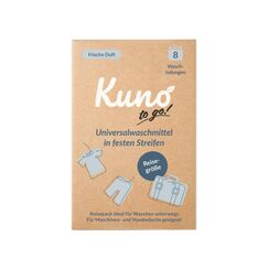 Kuno to Go – Reisewaschmittel - Waschmittel für unterwegs | 8 Waschladungen | Ohne Flüssigkeit | Ideal für Reisen, Camping & Handwäsche | Ultraleicht, platzsparend & umweltfreundlich (1)