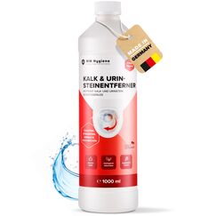 MM HYGIENE® Urinsteinentferner EXTRA STARK 1000ml - stärkster WC und Kalkreiniger extra stark - entfernt hartnäckigste Ablagerungen aus Kalkstein, Urinstein und Braunstein - Made in Germany