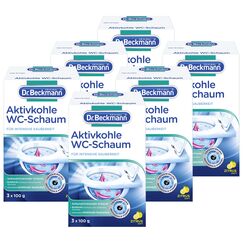 Dr. Beckmann Aktivkohle Wc-Schaum, Selbstaktivierender Schaum 18x 100 g