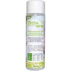 Daunenwaschmittel: Bettenrein, das sanfte Waschmittel Daunen für Daunenkissen, Daunendecken, Daunenjacken, Anoraks, Schlafsäcke und mehr | 250 ml