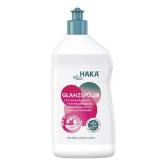 HAKA Glanz- & Klarspüler, 750 ml, für strahlendes und trockeneres Geschirr, keine Wasserflecken, für Spülmaschine, ohne Konservierungsstoffe, vegan