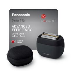 Panasonic ES-PV3B-K803 Series 900s Premium Kompakt-Rasierer, Nass- und Trockenrasierer mit 5 Klingen für Männer, reaktionsschneller Bartsensor, USB-C, Premium Case, Anthrazit