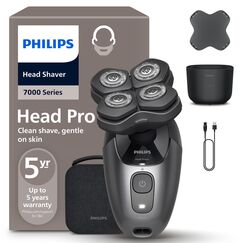 PHILIPS Head Shaver Pro Series 7000 – Glatzenrasierer für Männer und Frauen, flexibler 360grad-Scherkopf und ComfortCut-Klingen für eine gründliche Rasur, sanft zur Haut, Modell HS7980/15