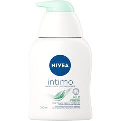 NIVEA Intimo Waschlotion Mild Fresh (250 ml), Intim Waschgel mit Milchsäure, Kamillenextrakt und Bio Jojobaöl, Intim Waschlotion für normale Haut