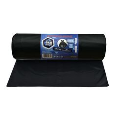 PAM-FOLIE Müllsäcke 840L - 10 Stück - XXL Große Bauschutt-Abfallsäcke, Premium - 130x170cm - 40µm - schwarzer Müllbeutel - Bauschuttsäcke - Säcke für Bauschutt Abfalls, Styropor