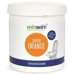 winwinCLEAN® Super Orange 1KG I POWER-Reinigungsschaum mit Sofortwirkung für Toilette,Urinal, etc. I WC Reiniger,Toilettenreiniger, Urinsteinentferner, Kalkreiniger I Löst hartnäckigen Urinstein&Kalk