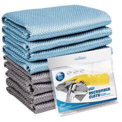 Airlab 8X Mikrofasertücher Putztücher, Nano Streifenfrei Fenstertuch Geschirrtücher, Fishscale Reinigungstücher für Auto, Fenster, Brille, Küche, Glas, Spiegel, Wasserhahn und Bad, 40x30 cm