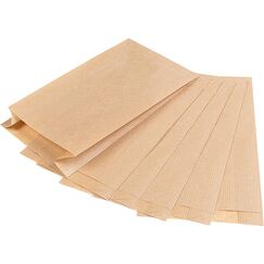 Pakico | 100 Papiertüten Braun 15 x 29 cm | Papiertüten für Süß | Verpackung | Mittagessen | Sandwich | Geburtstag Party | Geschenktüten | Umweltfreundlich | Ökologisch
