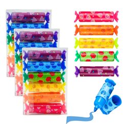 OMZSXK Mini Textmarker,18 Stück Bonbon Textliner Stifte für Kinder Schüler,lustige Stifte Schreibwaren Süße Kawaii Highlighter Marker für Geschenke Party Geburtstag Schule Mitgebsel-Füllungen