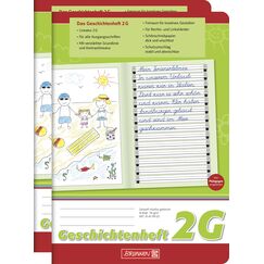 Brunnen Schreiblernheft (2 Stück, Geschichtenheft Lin. 2G)