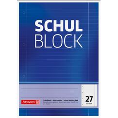 Brunnen Schulblock A4 Lin27 50Bl, 1 stück (1er Pack)