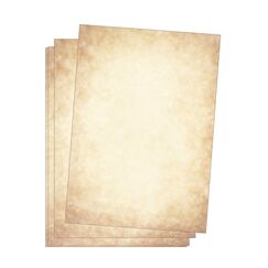 Edition Seidel Premium Briefpapier Vintage Altes Papier 25 Blatt DIN A4 120g/qm Motivbriefpapier Mittelalterliches Bastelpapier Urkunde Urkundenpapier Optik ähnlich Pergamentpapier