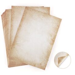 100 Blatt Briefpapier Altes Papier Vintage Absofine Alt Casanova Mittelalterliches Briefpapier DIN A4 Beidseitig 120g