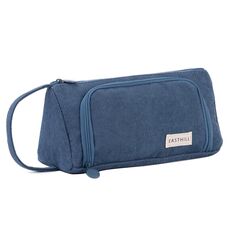 SeBeLi Federmäppchen Federtaschen Teenager Mädchen Mäppchen, Große Kapazität Pencil Case für Schule & Büro Erwachsener Mädchen Geschenk, 20x11cm (Blau)