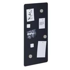 Flatbo Magnettafel aus Metall, 70 x 35 cm, Tafel für Postkarten, Urlaubssouvenirs oder Notizen. Inklusive 4 Magnete und Montageset.