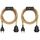 ledscom.de 2 Stück Hanf-Kabel/Textilkabel LEKA, Stecker, Schalter, beige, 3 m, Lampen-Fassung, 1x E27 max. 60W, Größe: 2 Stück (1er Pack), Farbe: Hanf/Textil/Beige