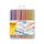 Eberhard Faber 551024 - Glitzer Filzstifte Set, 24 Malstifte mit Basic und Pastell Farben, Stil: 24er Kunststoffbox, Farbe: Basic + Pastell Farben