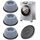 Waschmaschine Füsse Pad Fusspolster 4 Stück Universal Anti Vibration Waschmaschine Füsse [Vibrationsdämpfer]Anti Rutsch Gummi-Fusspolster Schwingungsdämpfer Antirutschmatte für Waschmaschinen und Trockner, Farbe: Gray-a